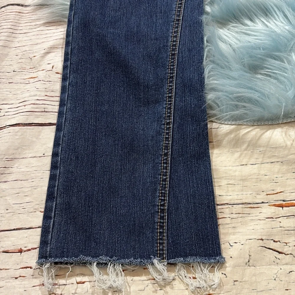 J. McLaughlin Raw Hem Bootcut High Rise Jeans sz 2
